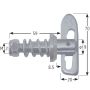 M12 Droplock - 19mm x 59mm 