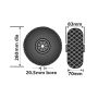 Pneumatic wheel with PVC rim