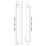 600mm White Interior Strip Light Lamp