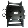 Height Adjuster c/w Drop Plate - 2 Pin Hitch Black