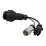 Adaptor 7 Pin 12N&S Vehicle To 13 Pin Trailer