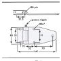 Stainless Locker Hinge - 147mm