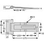 Stainless Steel Long Reach Door Hinge