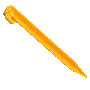 Via Mondo Yellow Plastic Pegs (Pack Of 10)